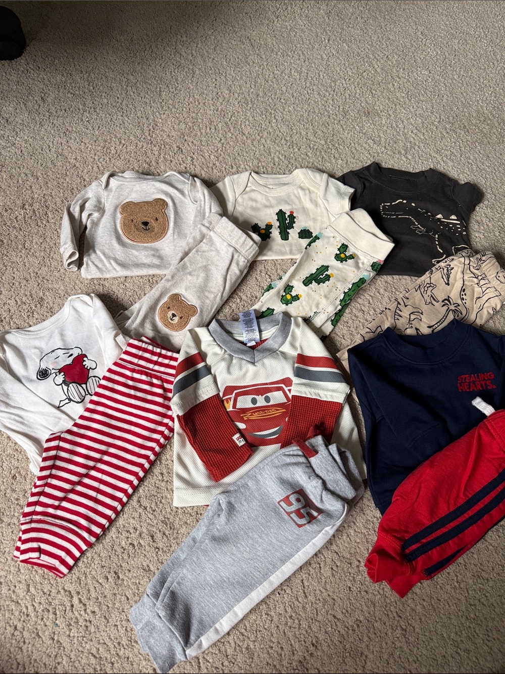 6 Baby outfits all 3 month